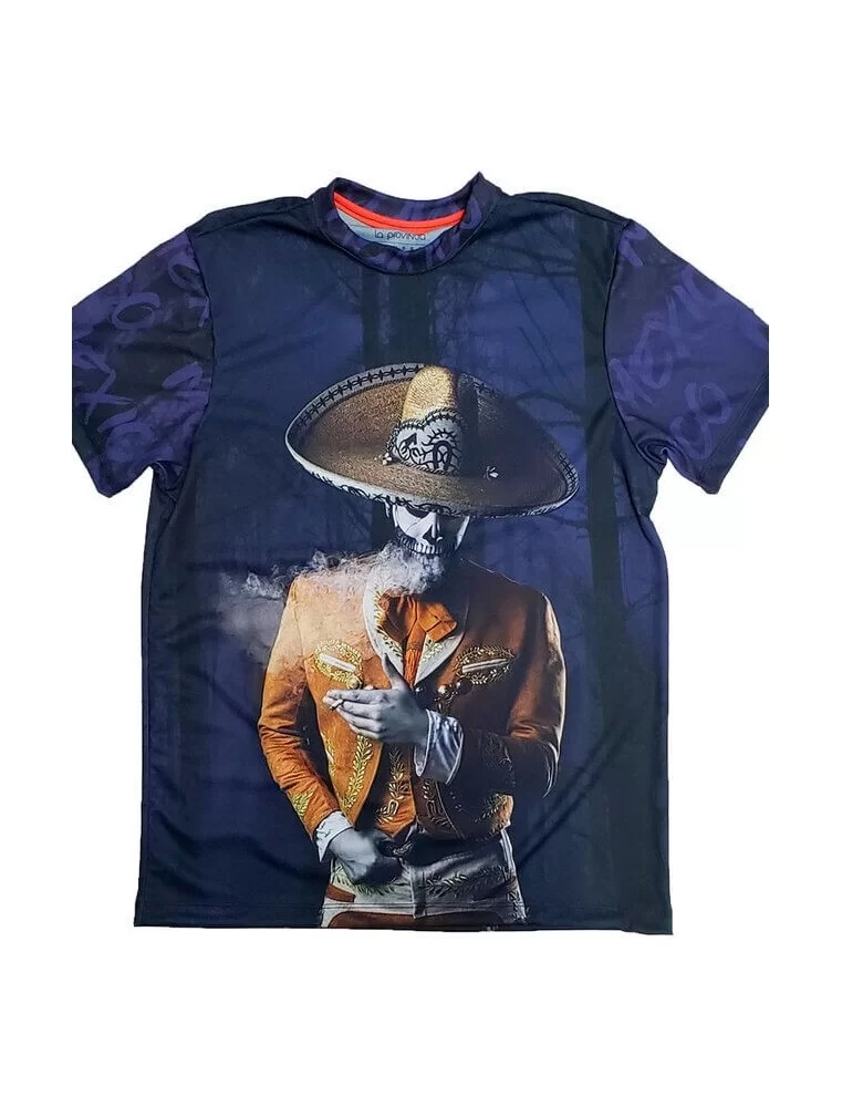 T-shirt Mexican Charro Catrin skull