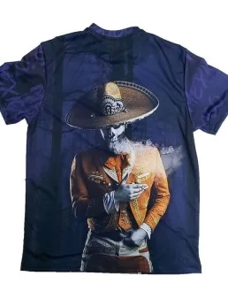 T-shirt Mexican Charro Catrin skull