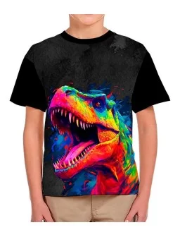 Colorful abstract T-Rex...