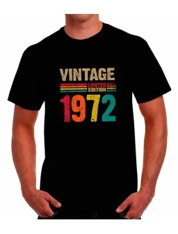 T-shirt Vintage 1972 limited edition - Birthday t-shirt