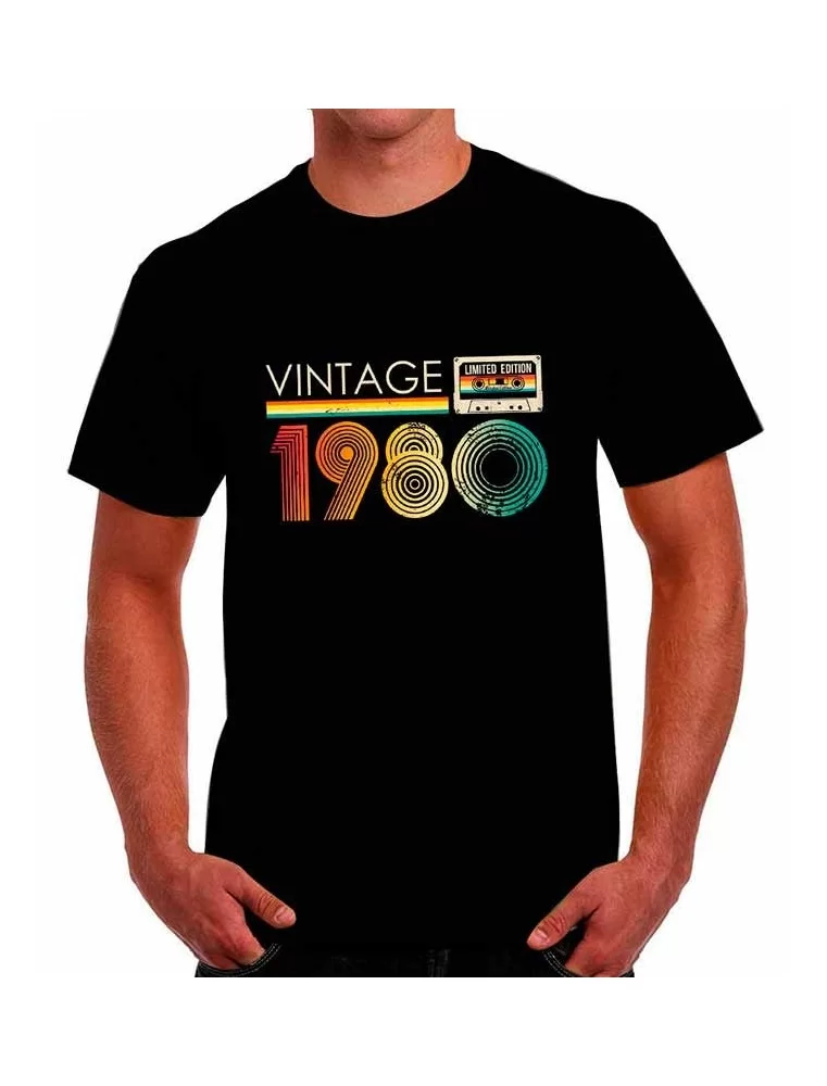 T-shirt Vintage 1980 classic - Birthday t-shirt