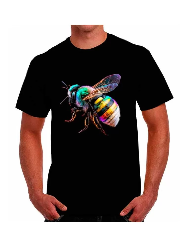 Colored bee t-shirt - Animal T-Shirts