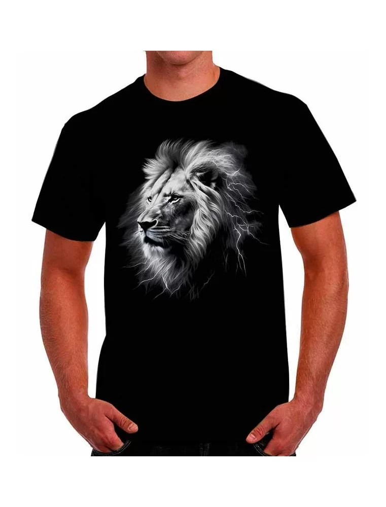 White lion T-shirt - Animal T-Shirts