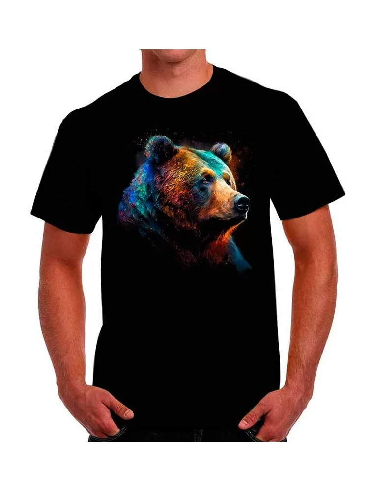 Colored bear T-shirt - Animal T-Shirts