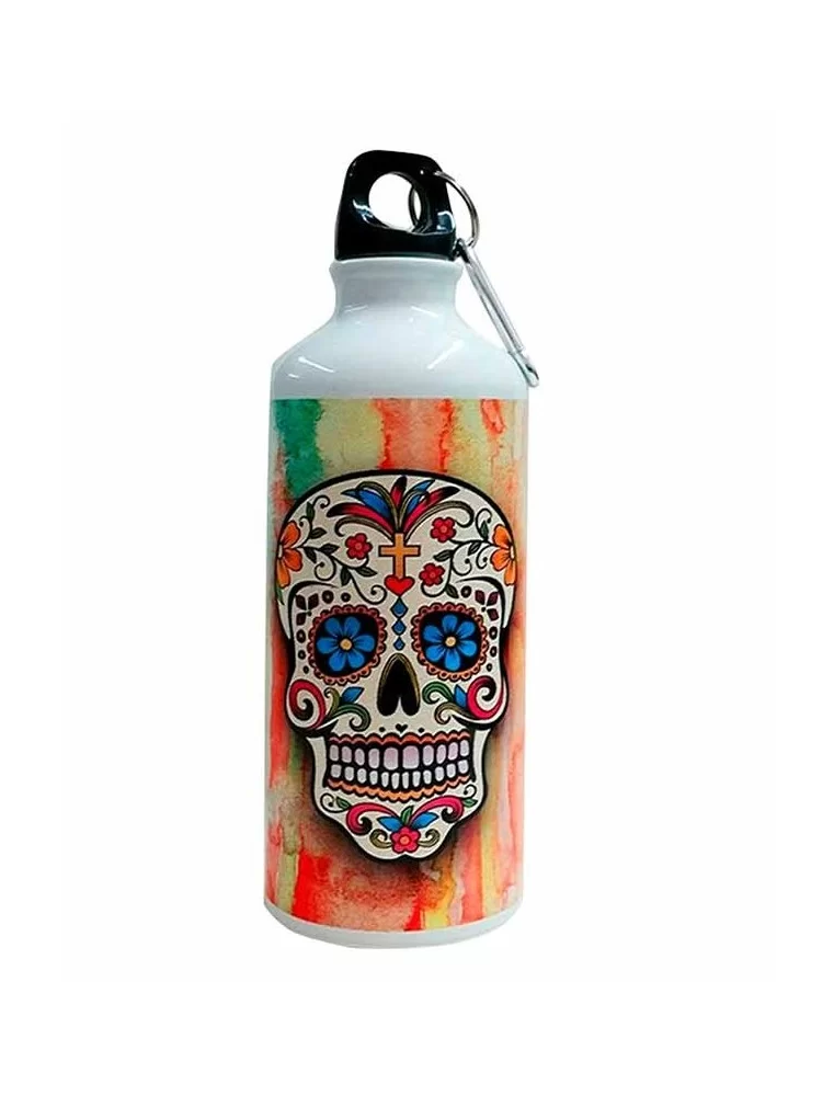 Botella calavera colores