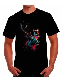 Deer T-shirt in bright tones
