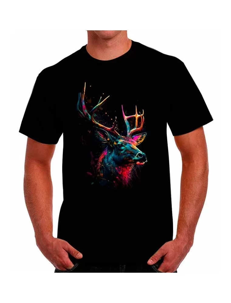 Deer T-shirt in bright tones