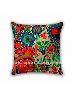 Printed pillow of flowers