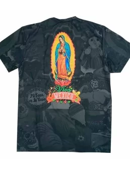 Playera Virgen de Guadalupe collage mexicano