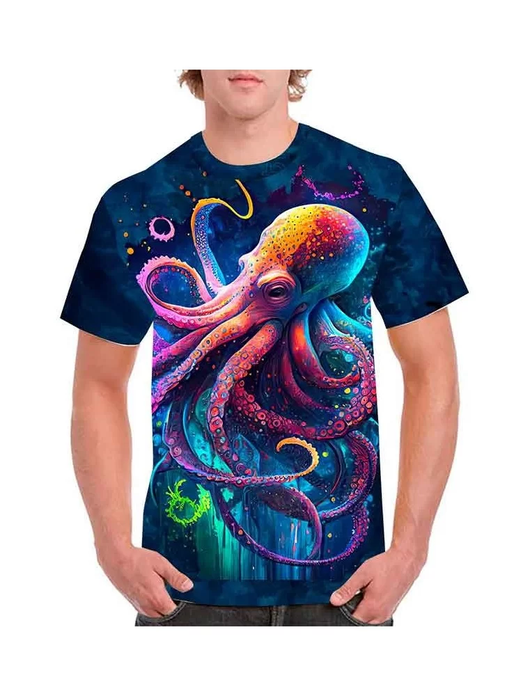 Colorful octopus t-shirt