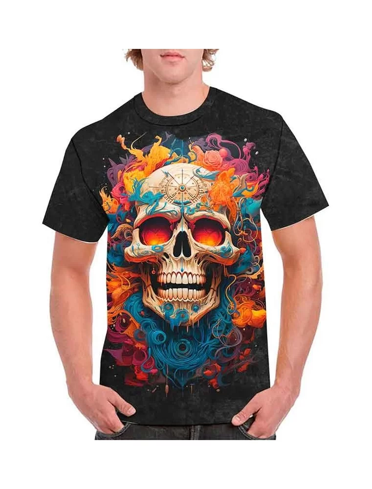 Compass skull t-shirt - Halloween t-shirts