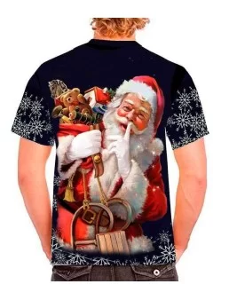 Playera Santa Claus con regalos - Camisetas de navidad