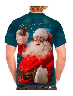 Santa Claus with sunglasses T-shirt - Christmas T-shirts