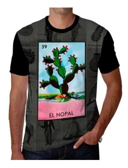 T-shirt El Nopal mexican cactus mexican lottery game