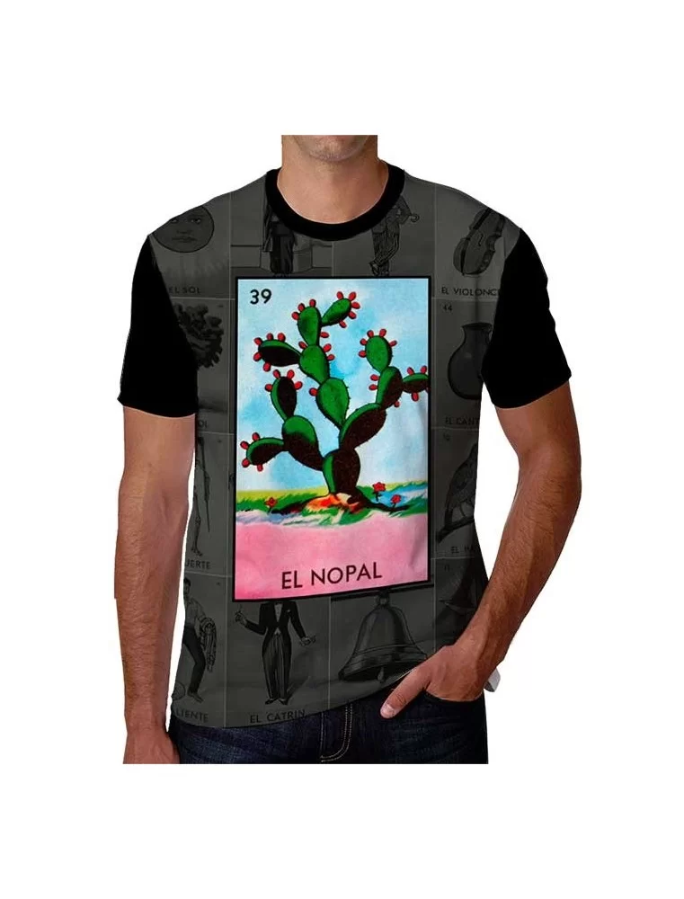 T-shirt El Nopal mexican cactus mexican lottery game