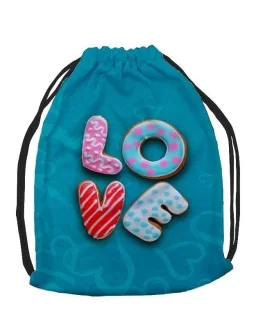Blue fabric sweetie backpack love Valentine's Day February 14th