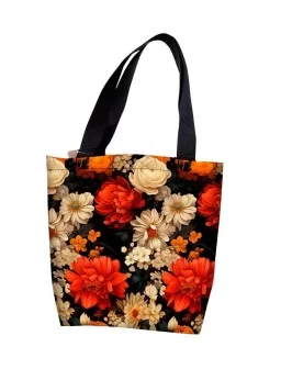 Autumn flowers tote bag