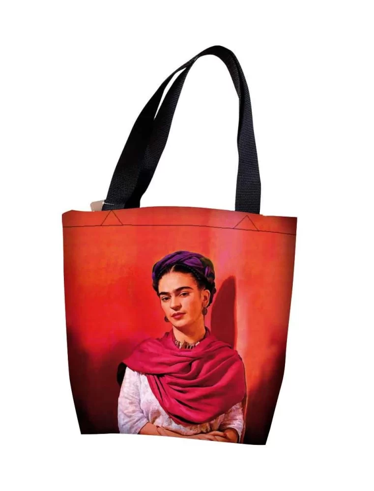 Tote bag of Frida Kahlo - Canvas Tote Bag red Frida