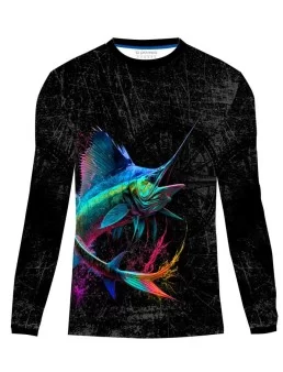 Playera jersey pesca deportiva Marlin pez espada