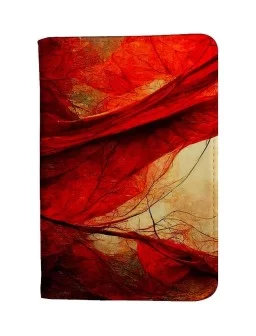 Red leaves passport cover