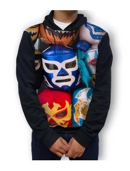 Sudadera hoodie de luchadores mexicanos