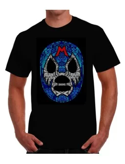 T-shirt printed of mexican wrestling fighter Mil Mascaras
