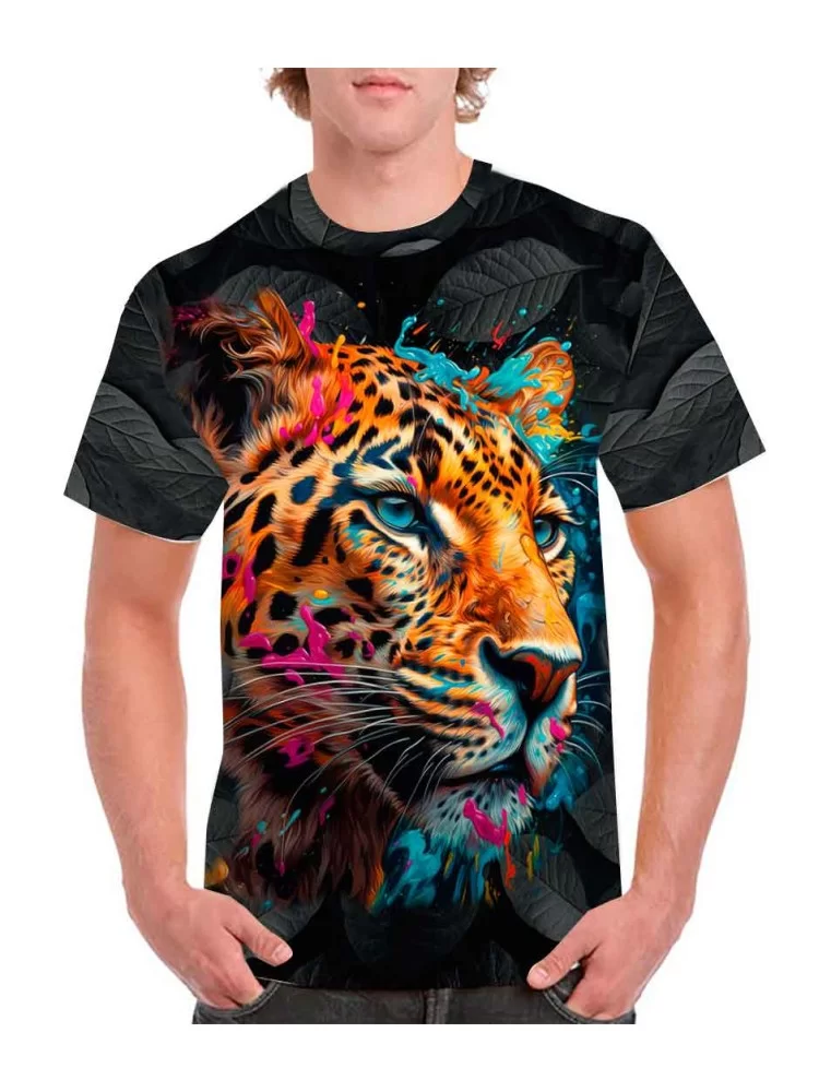 Colorful jaguar T-shirt