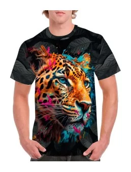 Colorful jaguar T-shirt