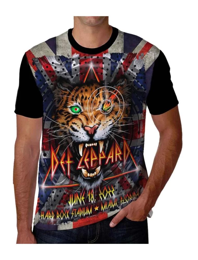 T-shirt of Def Leppard Rock 80s