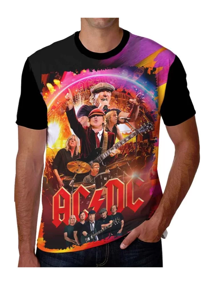 Playera AC DC banda Rock 70s