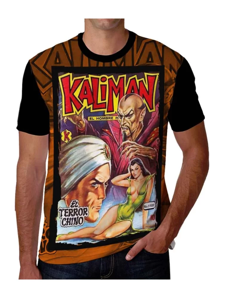 Playera de Kaliman El hombre increíble Terror chino